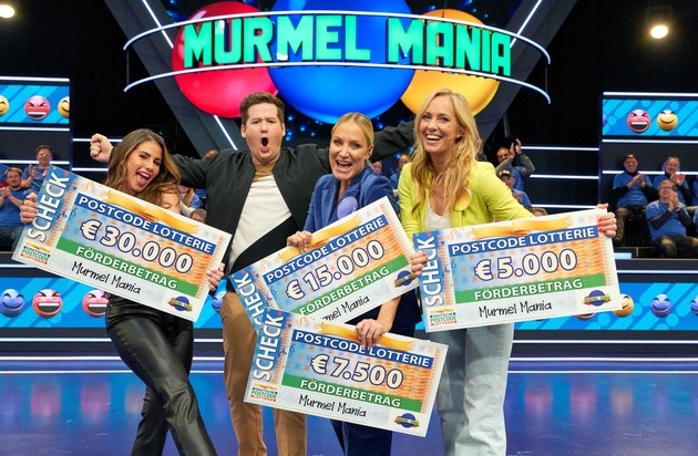 Deutsche Postcode Lotterie: "Murmel Mania" - Postcode Lotterie verlost zwei Millionen Euro in Finalshow