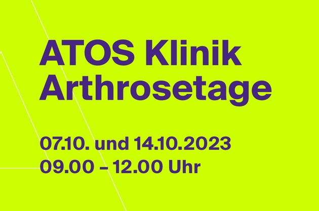 Kostenlose ATOS Arthrosetage in der Klinik Stuttgart