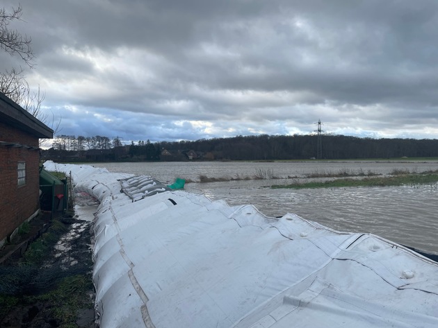 FW Lehrte: Aktualisiert zur Hochwasserlage im Stadtgebiet Lehrte Stand 26.12.2023 - 20:00 Uhr