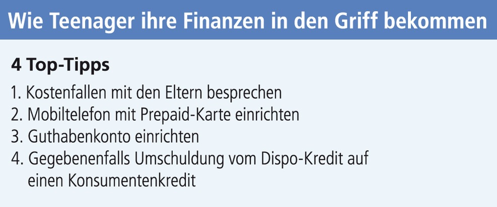 RAUS AUS DEM MINUS. Wie Teenager ihre Finanzen wieder in den Griff bekommen (mit Bild)