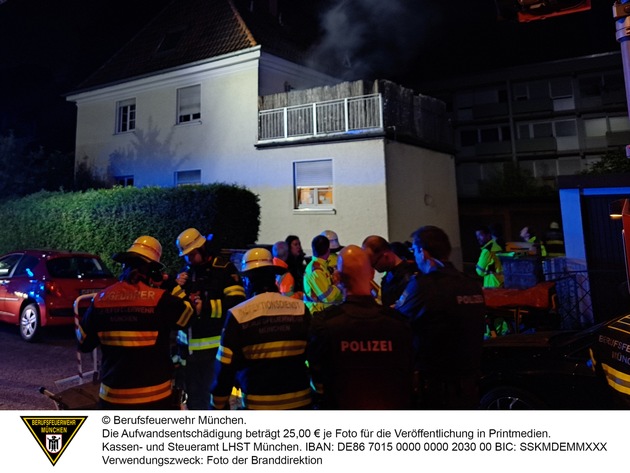 FW-M: Wohnung nach Brand unbewohnbar (Sendling)