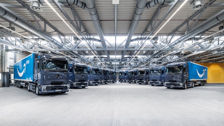 Amazon bringt mehr als 50 Mercedes-Benz eActros 600 auf deutsche Straßen