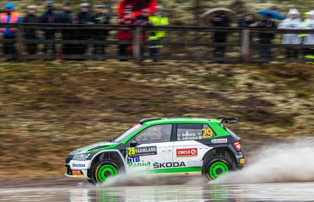 Rallye Schweden/WRC3: SKODA Privatier Lindholm wird Zweiter - Solberg bei SKODA Debüt auf Rang fünf (FOTO)