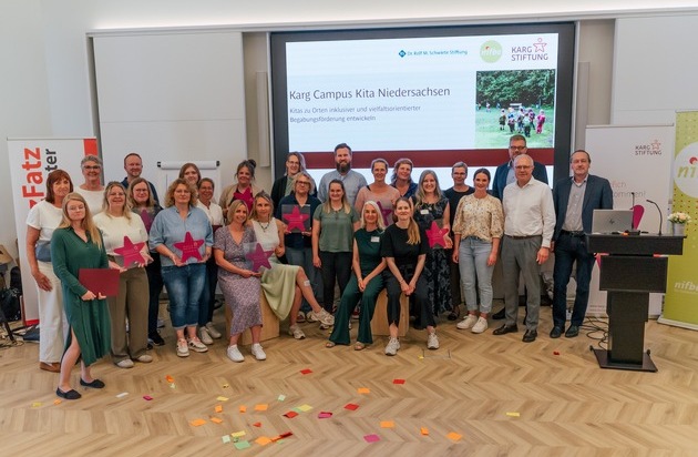 Karg-Stiftung: Bildungsgerechtigkeit beginnt in der Kita / Abschluss von Karg Campus Kita Niedersachsen: Acht Kitas setzen Impulse f&uuml;r inklusive Begabungsf&ouml;rderung