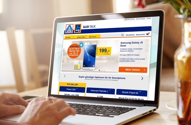 ALDI: ALDI erweitert ALDI TALK um einen Onlineshop