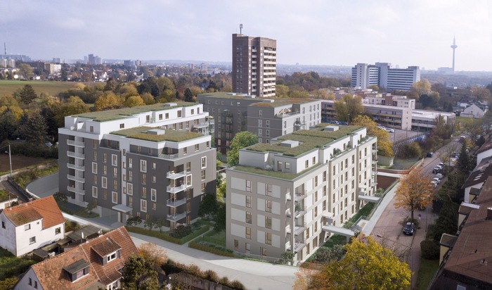 Pressemitteilung: Instone-Projekt in Frankfurt-Praunheim mit 153 Wohnungen für Frankfurter Klinikpersonal feiert Richtfest
