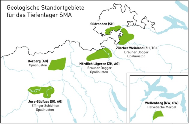 La Nagra propose des domaines d&#039;implantation