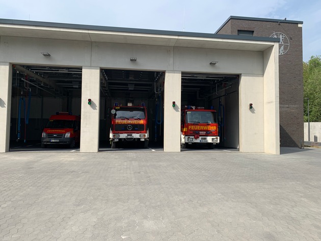 FW-Erkrath: Neues Feuerwehrgerätehaus des Löschzuges I Alt-Erkrath geht in Betrieb