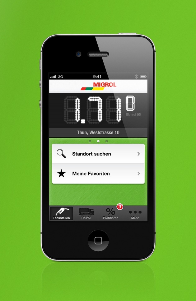 Migrol jetzt mit iPhone App