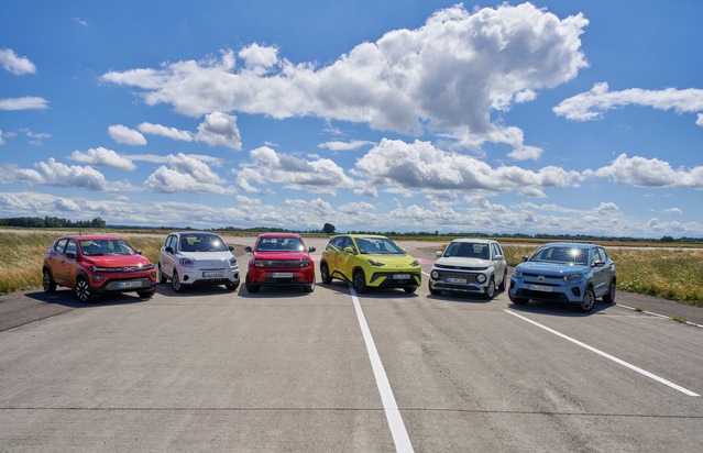 Elektrischer Einstieg zum kleinen Preis / Großer ADAC Vergleichstest mit den sechs günstigsten E-Autos auf dem Markt / Immer mehr Fahrzeuge unter 25.000 Euro verfügbar