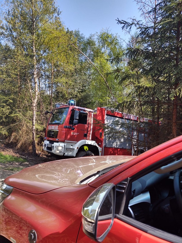 FW-MK: Waldboden brannte in der Grürmannsheide