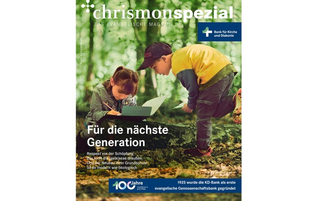 Pressinfo: „chrismon spezial 100 Jahre KD-Bank“ - Sonderheft liegt bundesweit über 25 Tages- und Wochenzeitungen bei