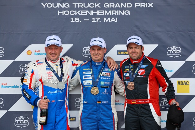 Neue deutsche Truck-Racing-Meisterschaft feiert erfolgreiche Premiere am Hockenheimring / Sascha Lenz legt mit vier Siegen den Grundstein im Kampf um den ersten Deutschen TGP-Meistertitel