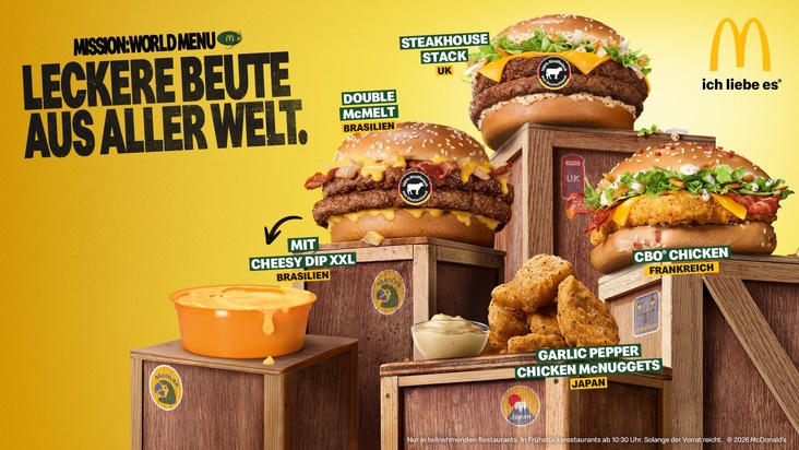McDonald's Deutschland: Mission: World Menu - leckere Beute aus aller Welt bei McDonald's Deutschland