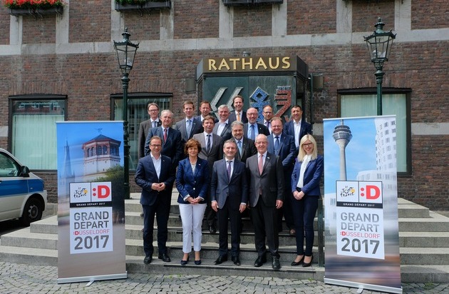 Landeshauptstadt Düsseldorf: Landeshauptstadt und Region bieten vielfältiges Programm zum Grand Départ Düsseldorf 2017 / Oberbürgermeister Thomas Geisel traf Amtskollegen zum Tourgipfel II