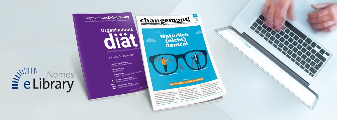 Nomos eLibrary verstärkt Angebot mit OrganisationsEntwicklung und changement! der Handelsblatt Media Group