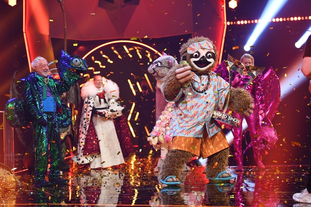Finaler Wahnsinn auf ProSieben: 10,37 Millionen Zuschauer für &quot;The Masked Singer&quot; // Faultier Tom Beck gewinnt die Show