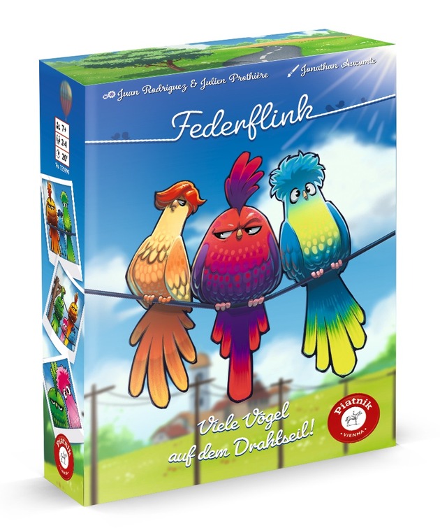 Federflink: Sind schon alle Vögel da? Vogelwildes Kinderspiel von Piatnik