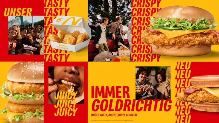 Immer goldrichtig: McDonald's Deutschland startet neue Chicken Plattform