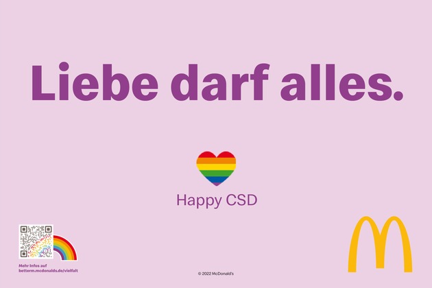 McDonald&#039;s Deutschland feiert den Kölner Christoper Street Day und setzt mit neuem Spot ein Zeichen für gegenseitigen Respekt