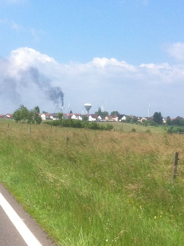 POL-PPWP: Windrad in Brand geraten