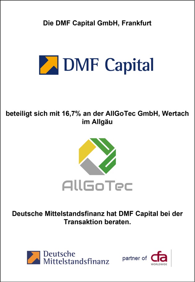DMF Capital beteiligt sich an E-Mobility Start-up AllGoTec