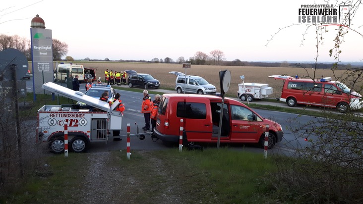 FW-MK: Rettungshunde der Feuerwehr Iserlohn überörtlich im Einsatz