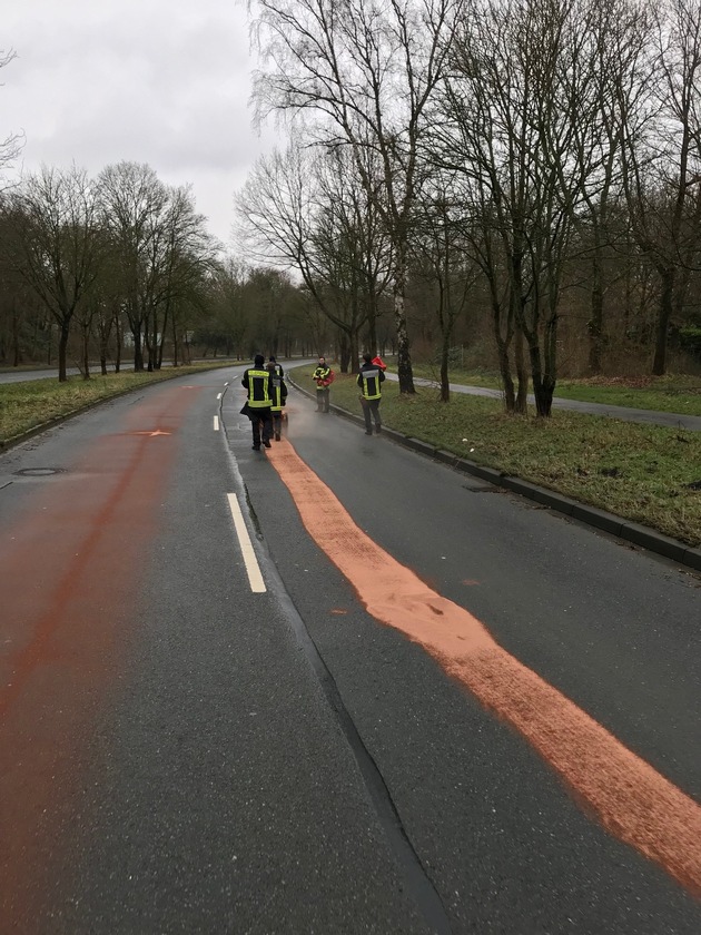 FW-BO: Abschlussbericht zur Ölspur im Stadtgebiet