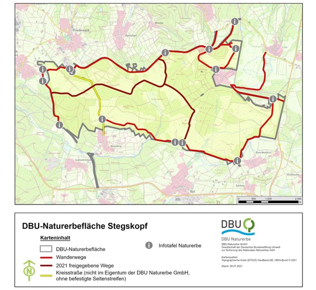 DBU: Wegeeröffnung am Stegskopf