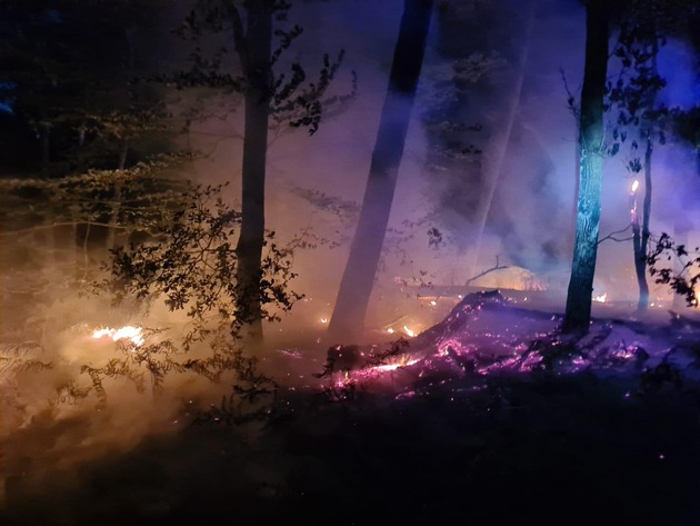 FW Kranenburg: Grenzüberschreitende Waldbrandbekämpfung