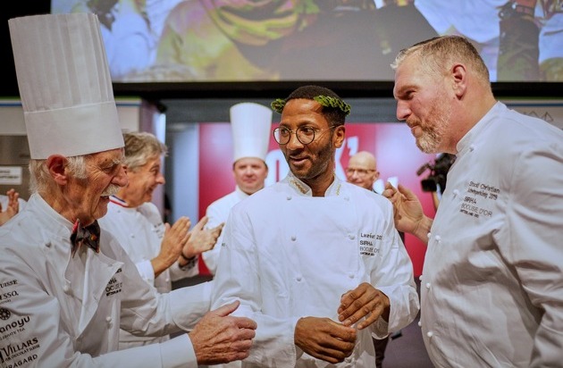 Académie Bocuse d'Or Suisse: Euloge Malonga wird an der Schweizer Selektion Bocuse d'Or 2023 als Sieger gekrönt