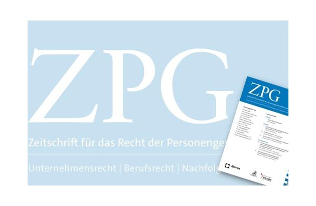 Nomos gründet „ZPG - Zeitschrift für das Recht der Personengesellschaften und Einzelunternehmen“