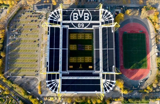 RID-Weltrekord in Dortmund – Signal Iduna Park betreibt leistungsstärkste Photovoltaikanlage auf einem Stadion