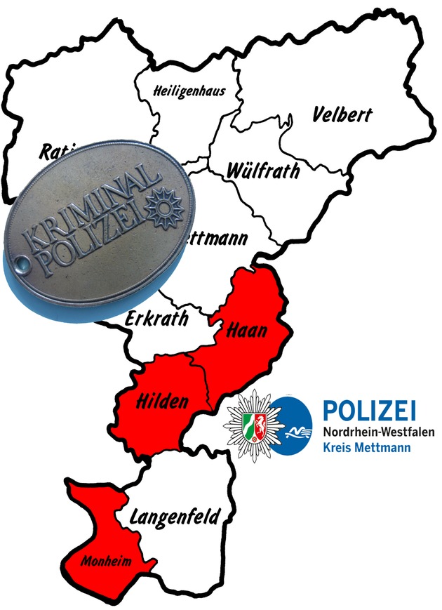 POL-ME: Einbrüche aus dem Kreisgebiet - Haan / Hilden / Monheim - 1807113
