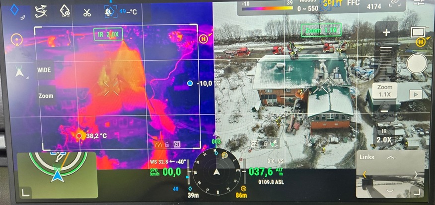 FW-RZ: Dachstuhlbrand in Linau/Hzgt. Lauenburg