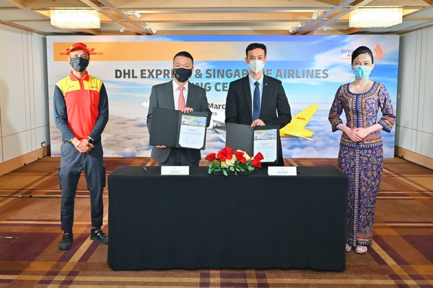PM: DHL und Singapore Airlines vereinbaren Ausbau ihrer Partnerschaft / PR: DHL and Singapore Airlines ink new agreement to expand partnership