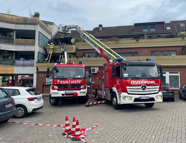 FW Osterholz-Scharm.: Wohnungsbrand in der Innenstand von Osterholz-Scharmbeck