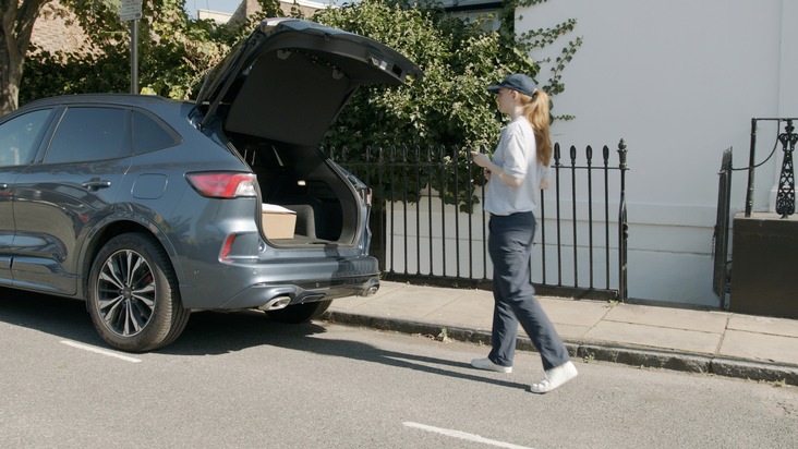 Ford-Werke GmbH: Nicht zu Hause, wenn ein Paket geliefert wird? Kein Problem: Ihr geparktes Auto könnte künftig die Lieferadresse sein