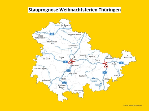 Es rollt langsam zum Fest / Der ADAC erklärt, wo es auf Thüringens Straßen eng wird