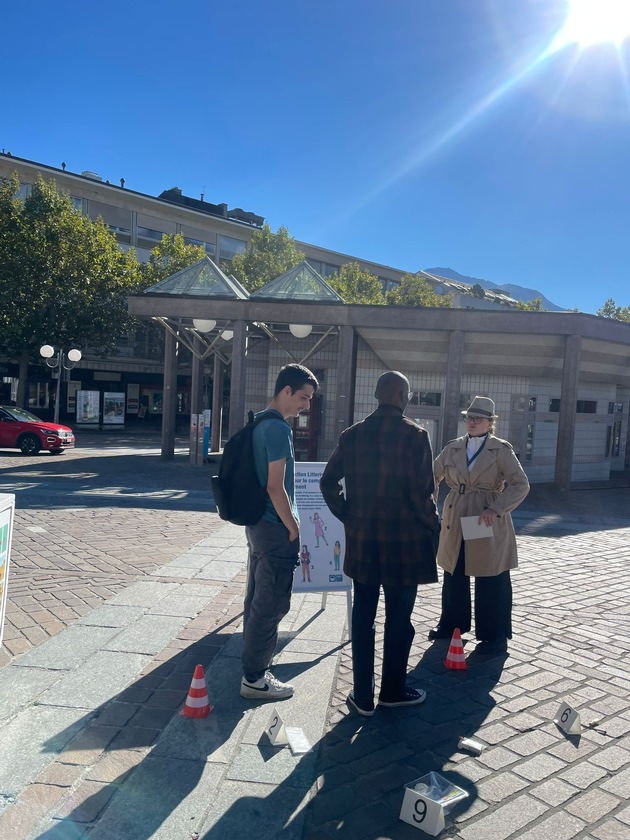 Communiqué: «Un détective à la recherche des auteurs de littering à Sion»