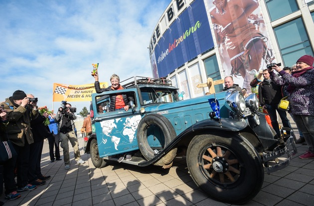 ITB Berlin empfängt Heidi Hetzer nach über 950 Tagen Weltreise