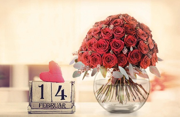Fleurop AG: Blumen auf den letzten Drücker: Jeder dritte Mann bestellt last minute zum Valentinstag