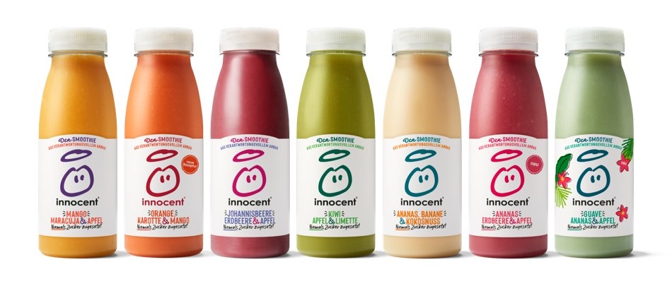 innocent Deutschland GmbH: Jetzt neu: innocent überarbeitet 250ml Smoothie Range - neues Design, neue Rezepte, aus verantwortungsvollem Anbau