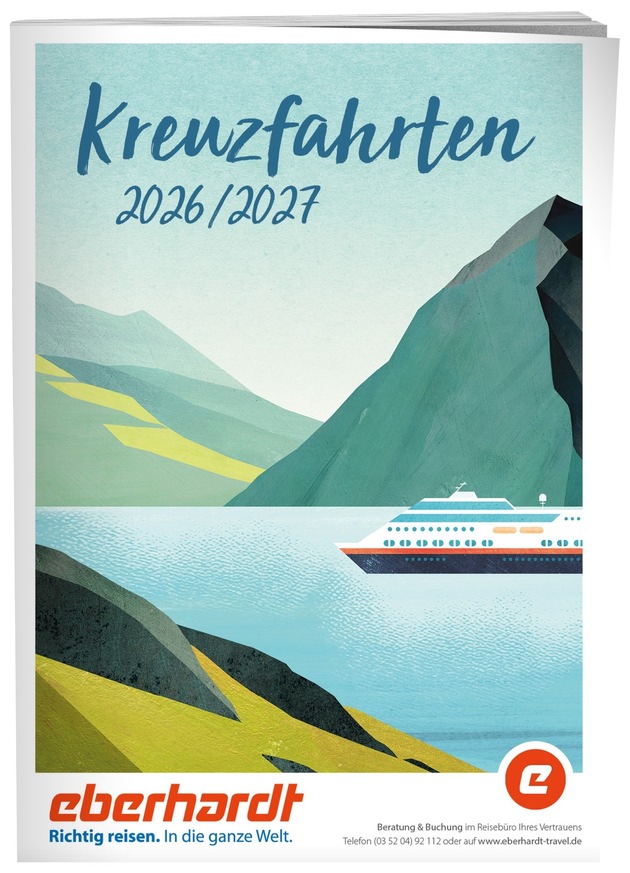 Neue Eberhardt TRAVEL-Kataloge mit Cover-Illustrationen von Henry Rivers