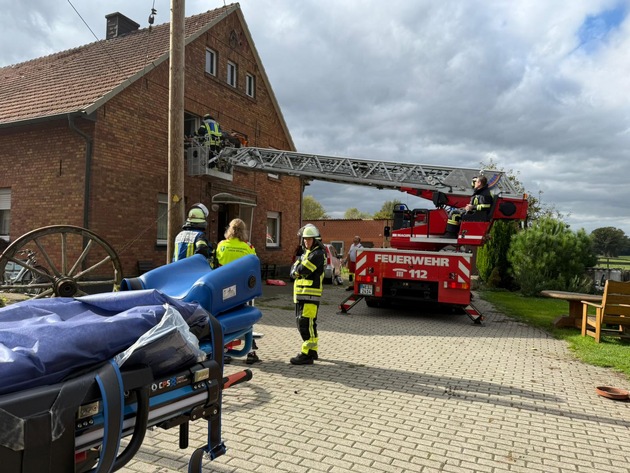 FW-Schermbeck: Zeitkritische Unterstützung Rettungsdienst und RTH