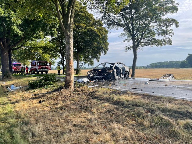 FFW Bergen: Tödlicher Verkehrsunfall auf L240 zwischen Huxahl und Beckedorf