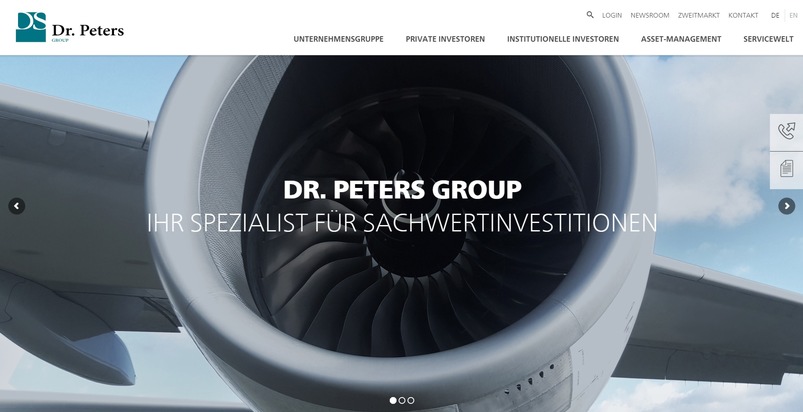 Dr. Peters Group mit neuer Website