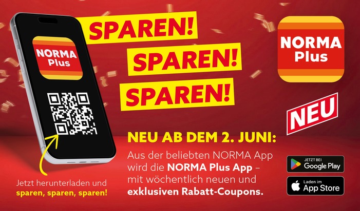 NORMA: NORMA Plus App startet am 2. Juni: Exklusive Sparvorteile für Kundinnen und Kunden direkt auf das Smartphone / Attraktive Preisvorteile dank digitaler Coupons