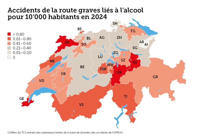 Les trentenaires en tête des accidents mortels liés à l'alcool au volant