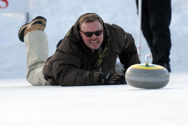 Extrem-Curling mit Stefan Raab in St. Moritz